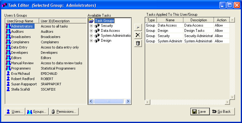 Task Editor Overview